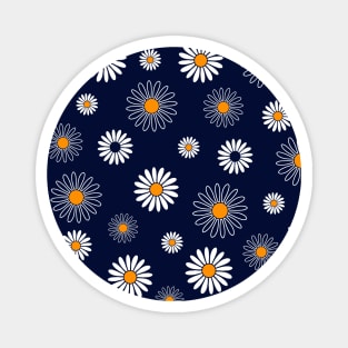 Daisy Flower Pattern Magnet